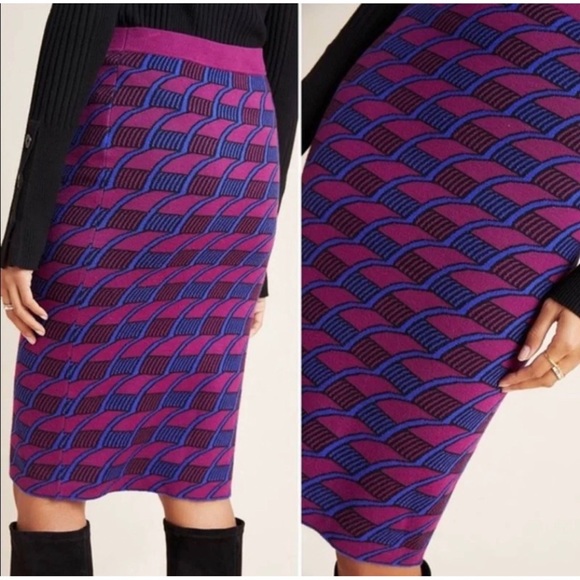 Anthropologie Maeve Nancy Pencil Sweater Skirt NWT SZ L and M - Picture 5 of 14